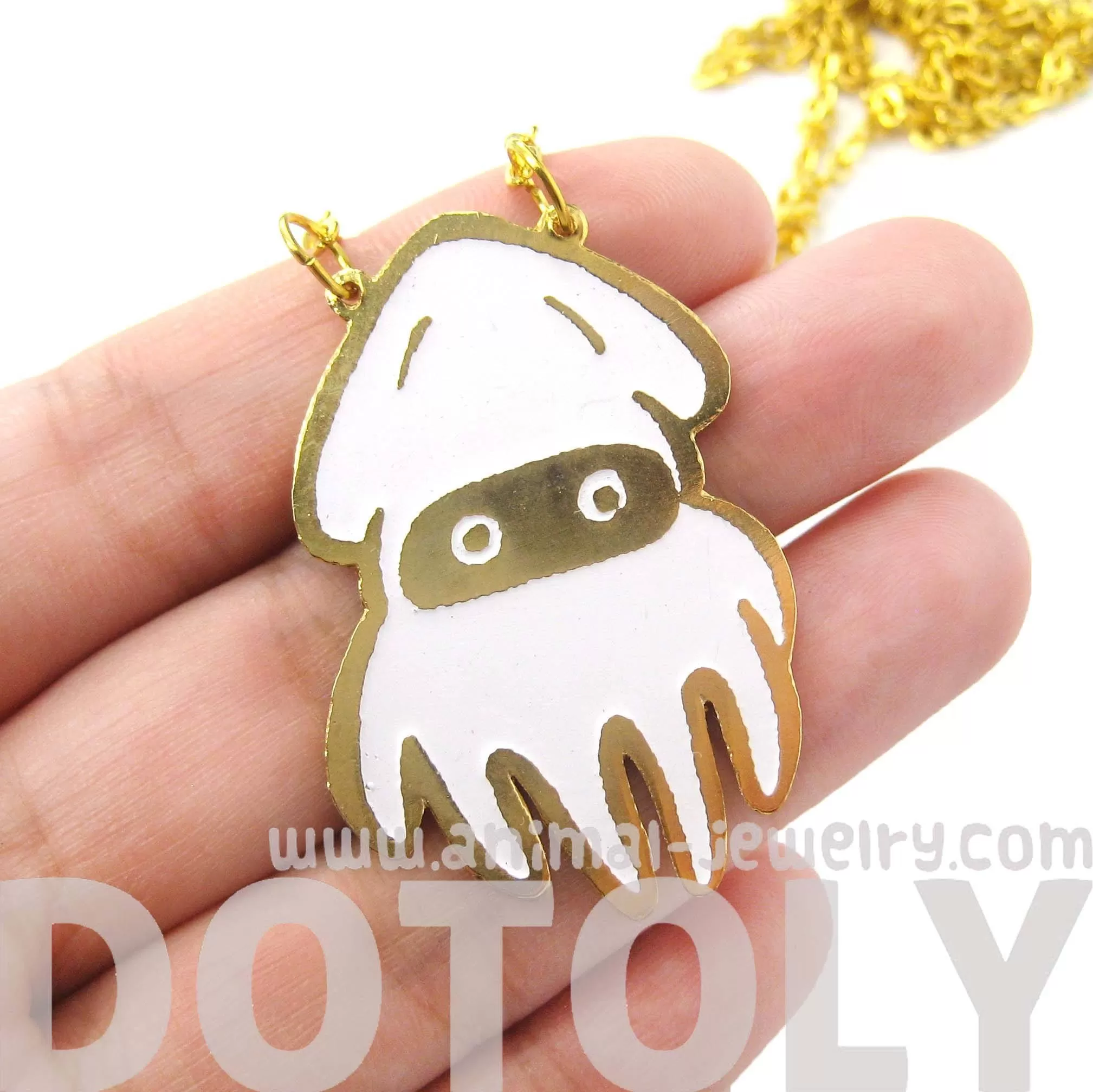 Super Mario Themed Squid Blooper Pendant Necklace | Limited Edition