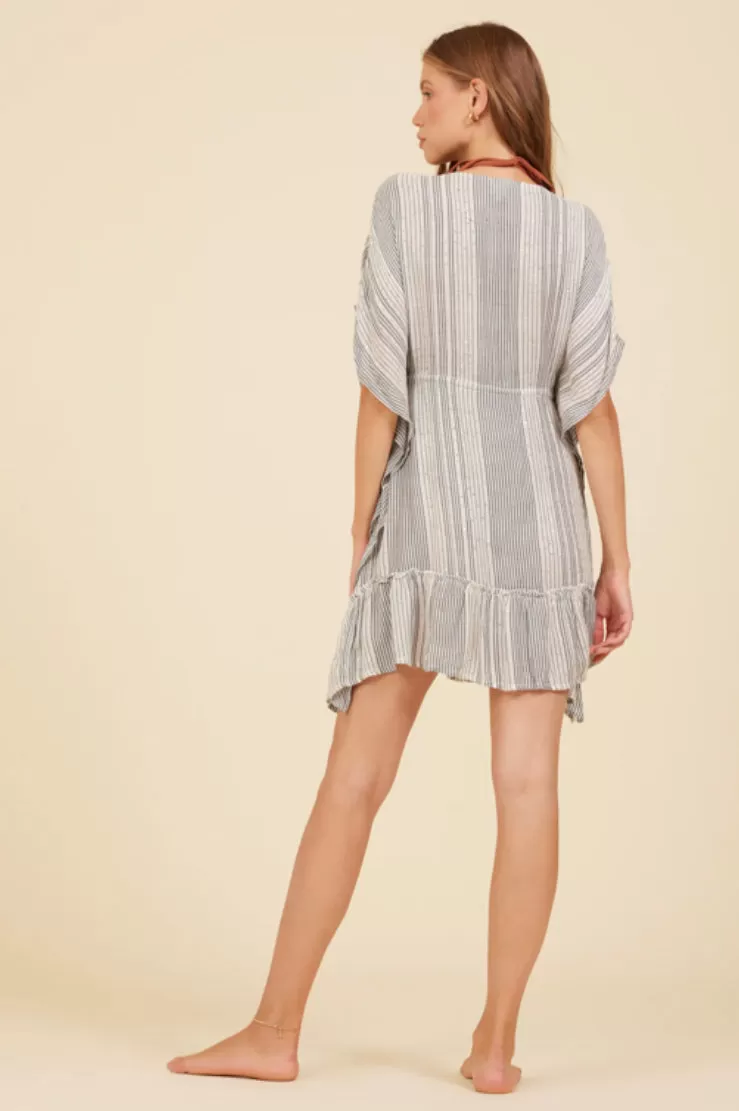 Surf Gypsy Stripe Metallic Coverup