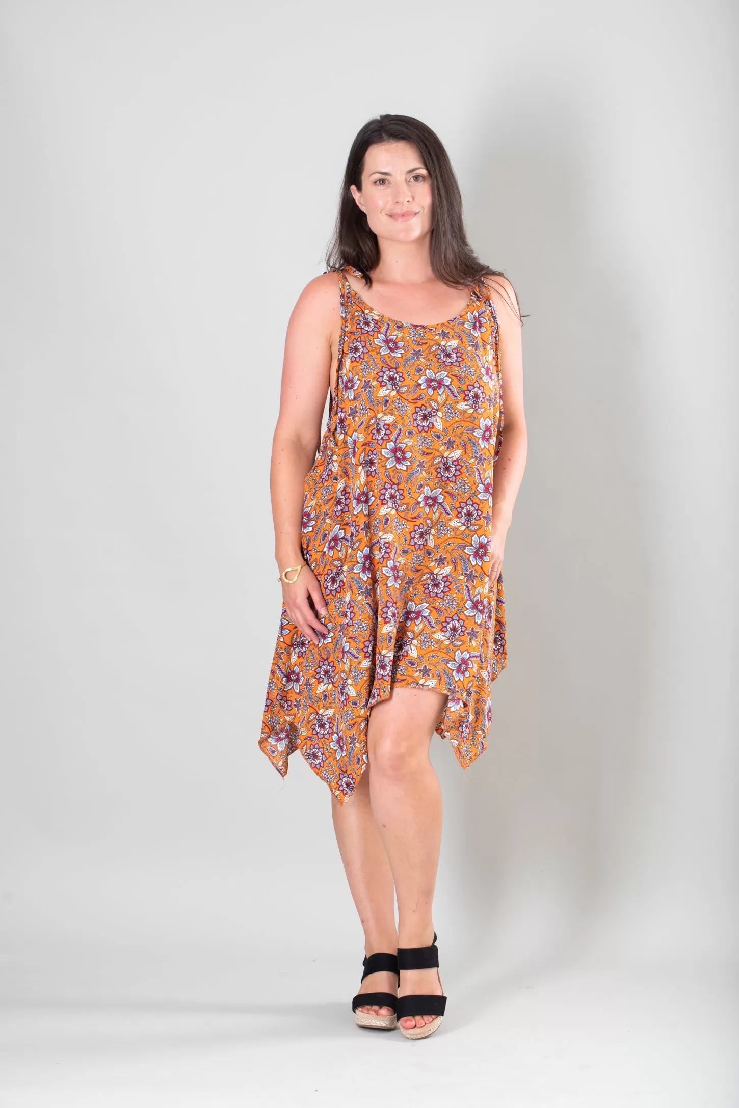 Thai Tie Strap Floral Summer Dress