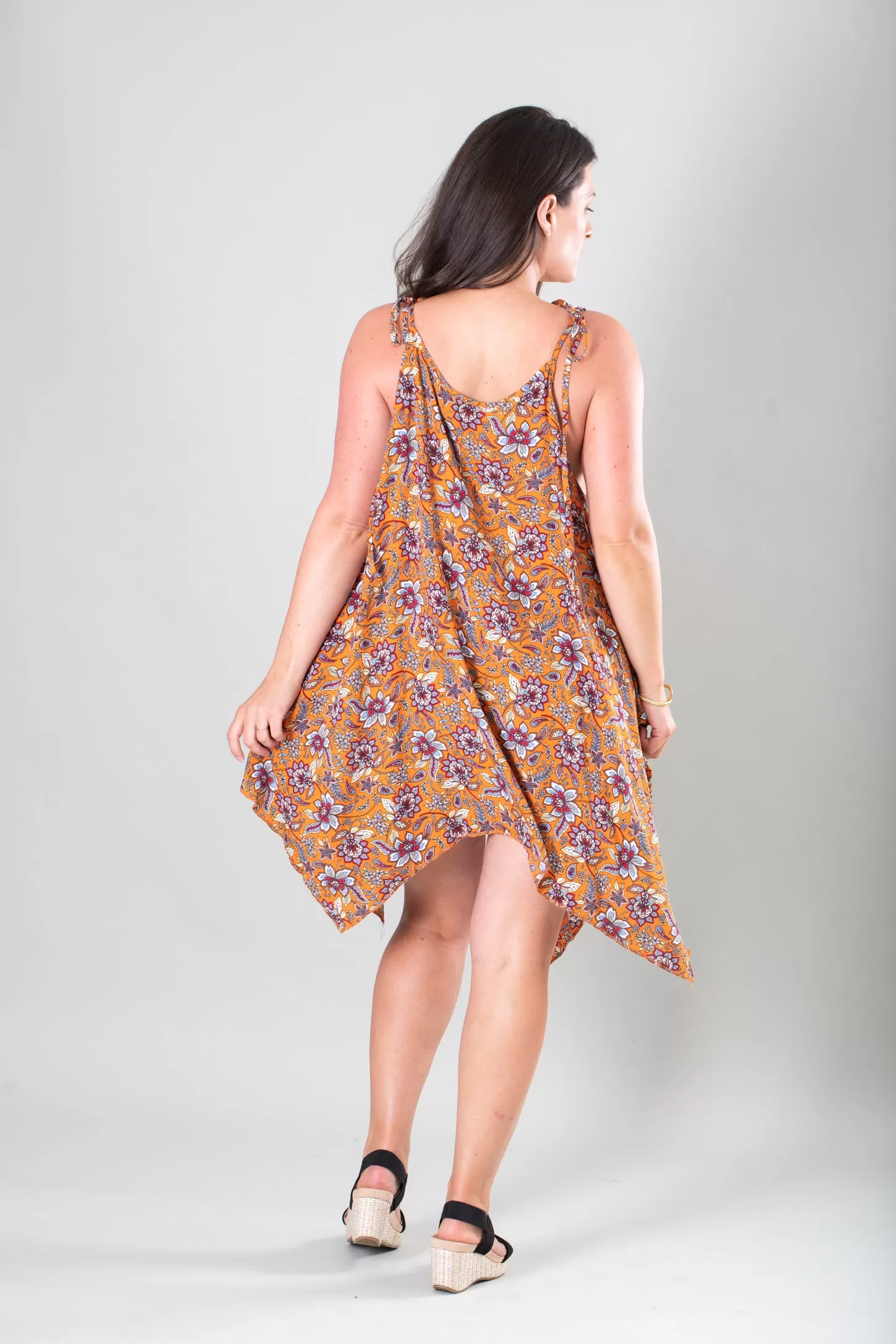 Thai Tie Strap Floral Summer Dress