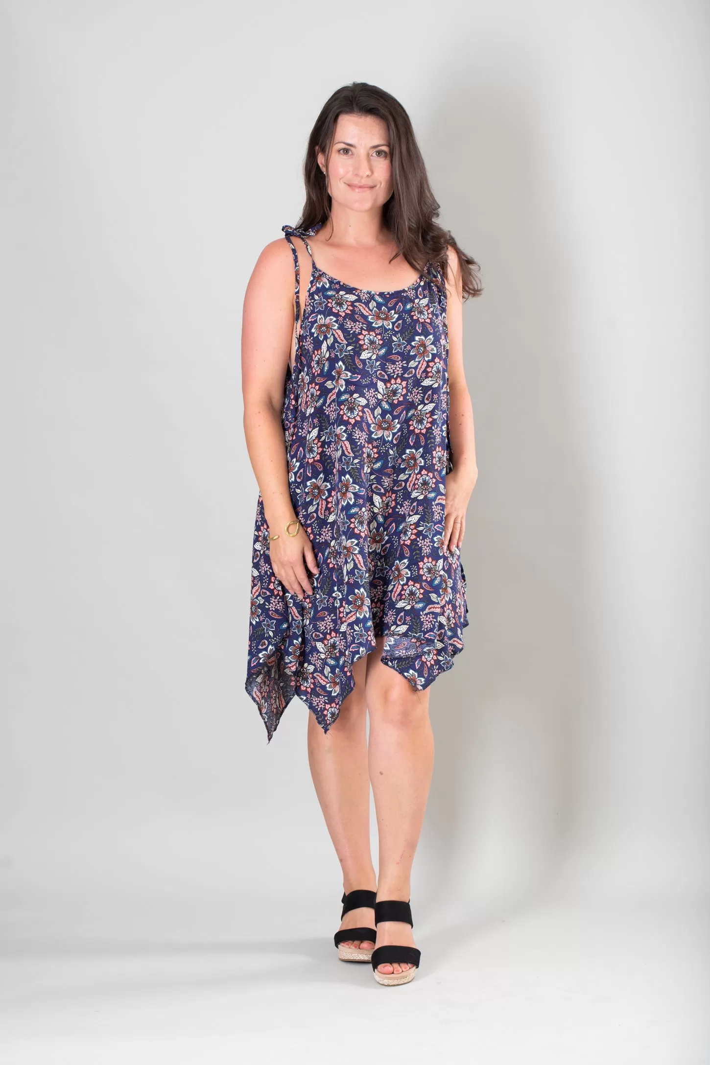 Thai Tie Strap Floral Summer Dress