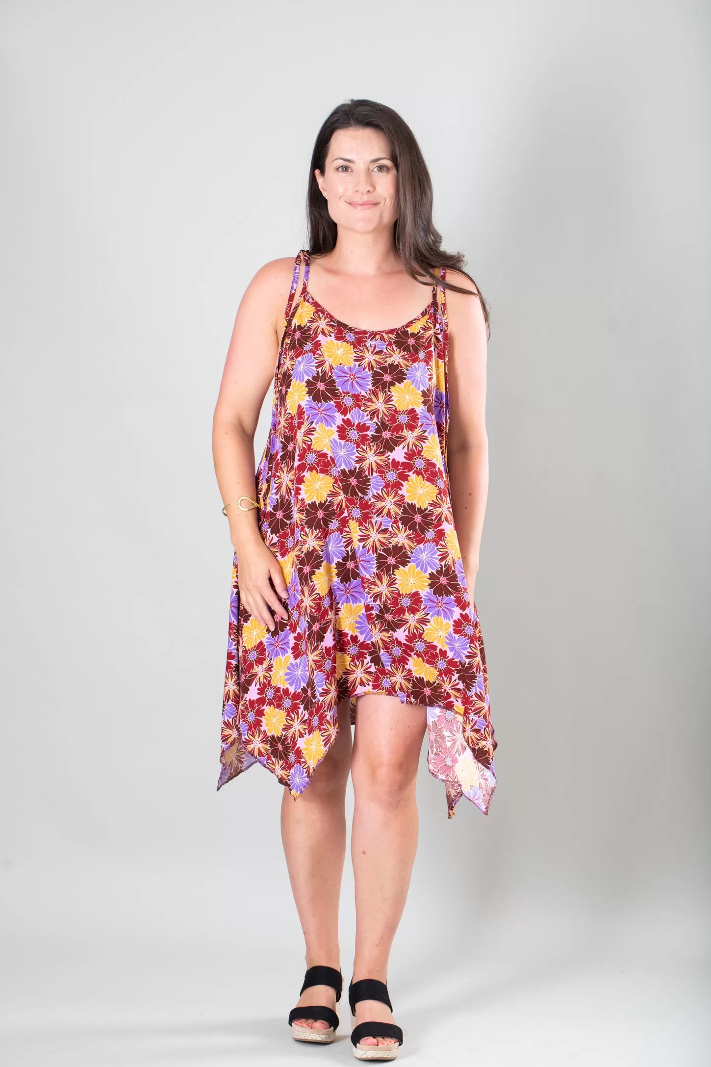 Thai Tie Strap Floral Summer Dress