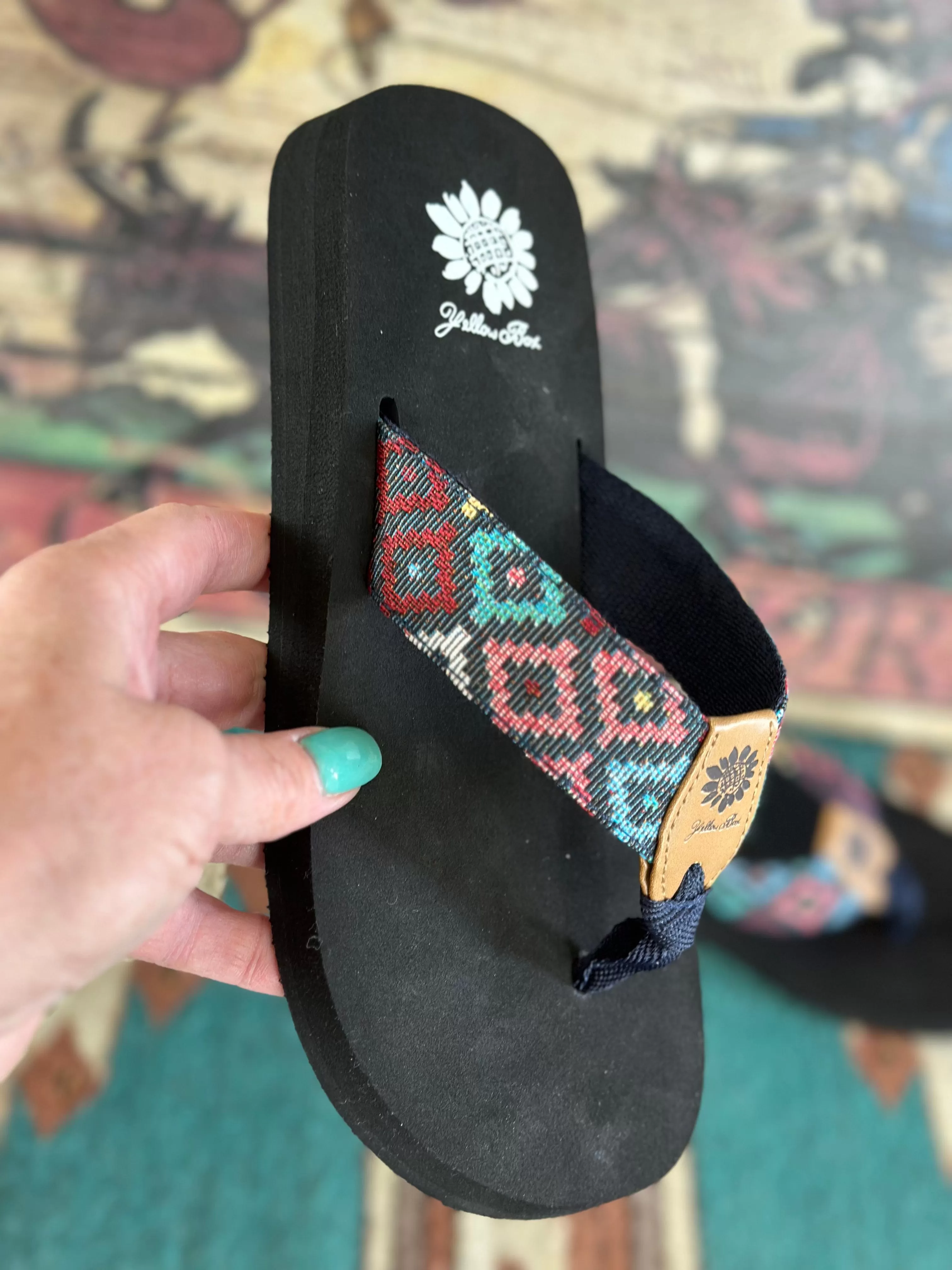 The Color Of Summer Aztec Flip Flop Sandal