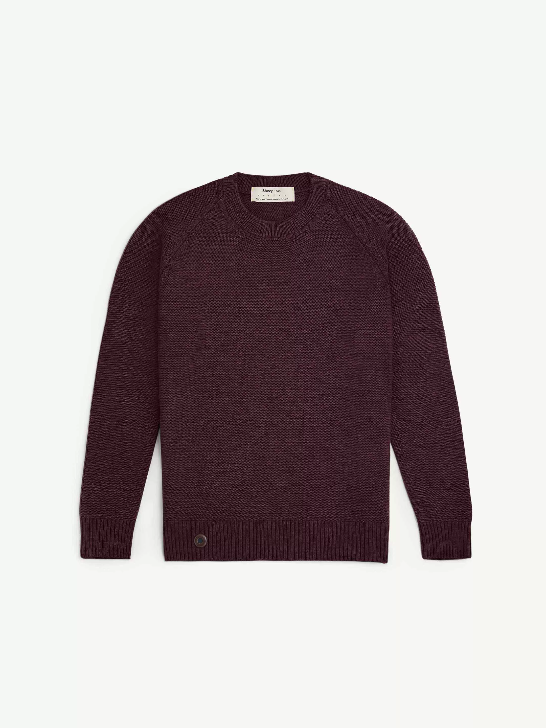 The Crewneck - Konini Burgundy