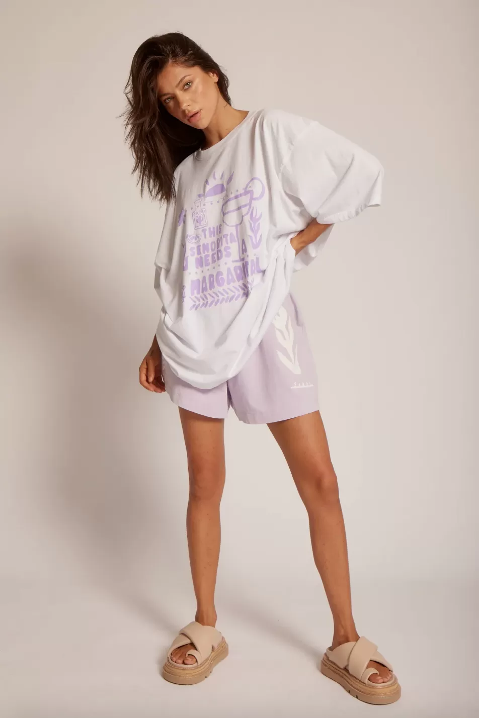 The Margie Tee, Lilac