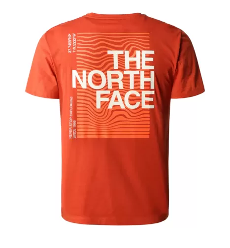 The North Face men's short sleeve t-shirt Foundation Graphic Tee NF0A55EFLV41 rusty bronze