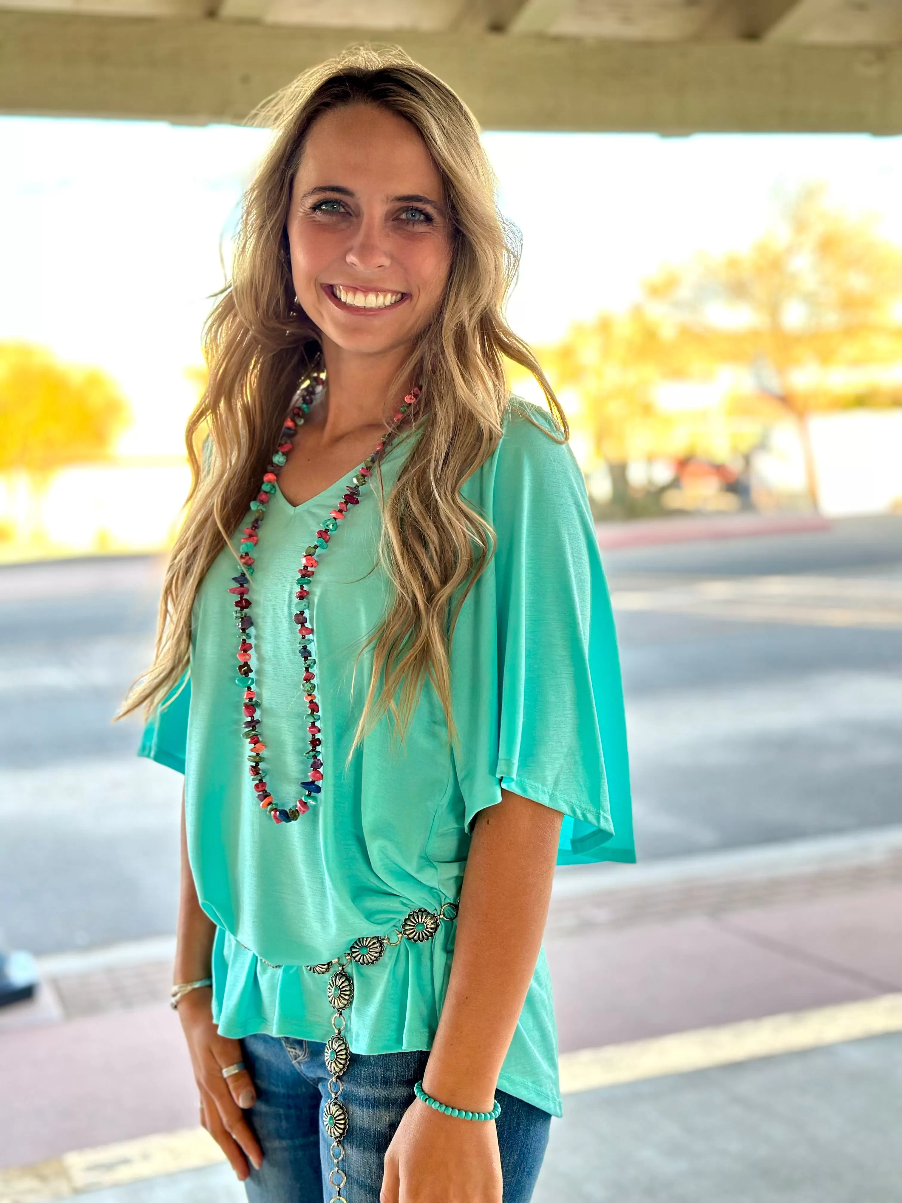 The Summer of Turquoise Top