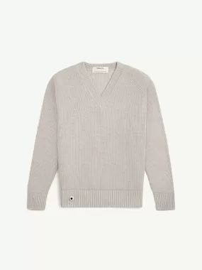 The V-Neck - Wool White