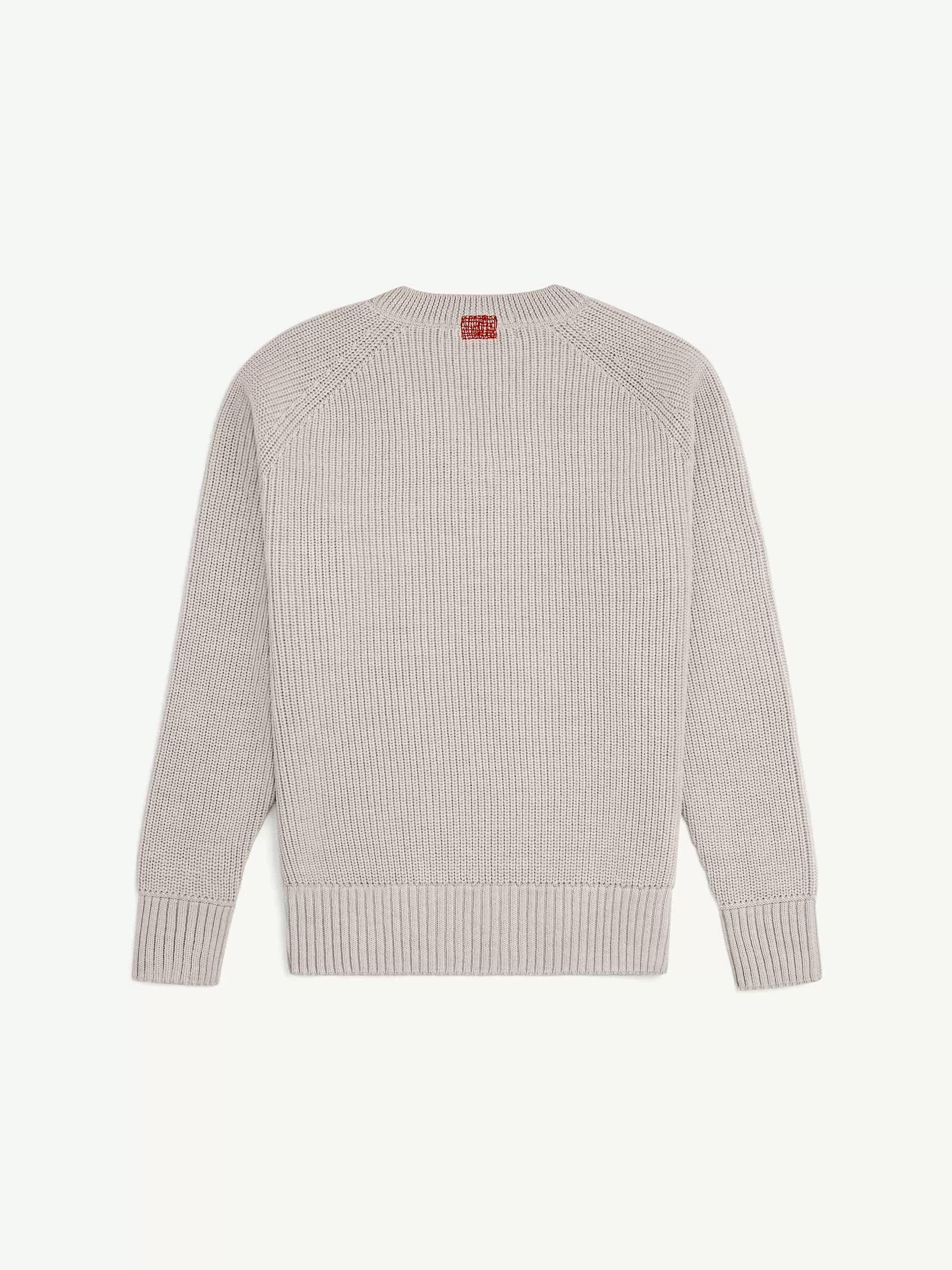 The V-Neck - Wool White