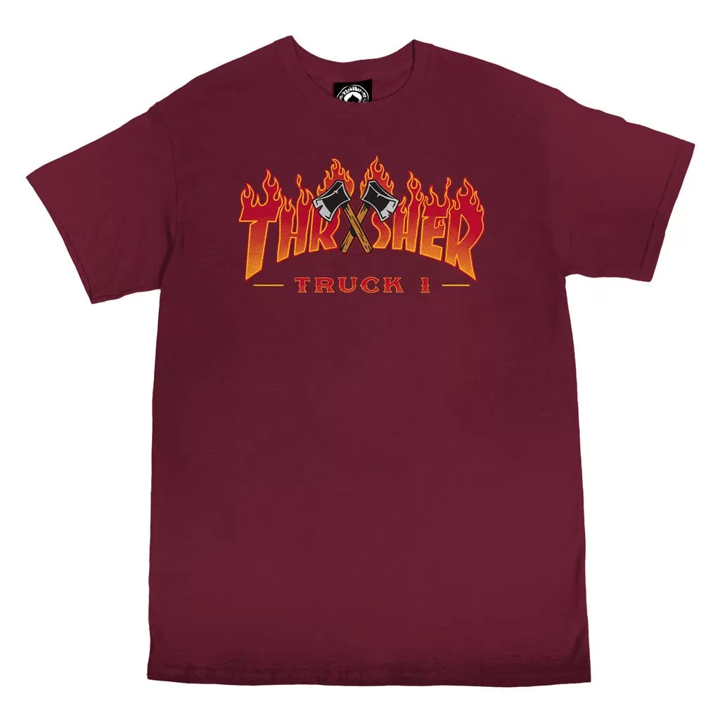 Thrasher Truck 1 Tee Maroon