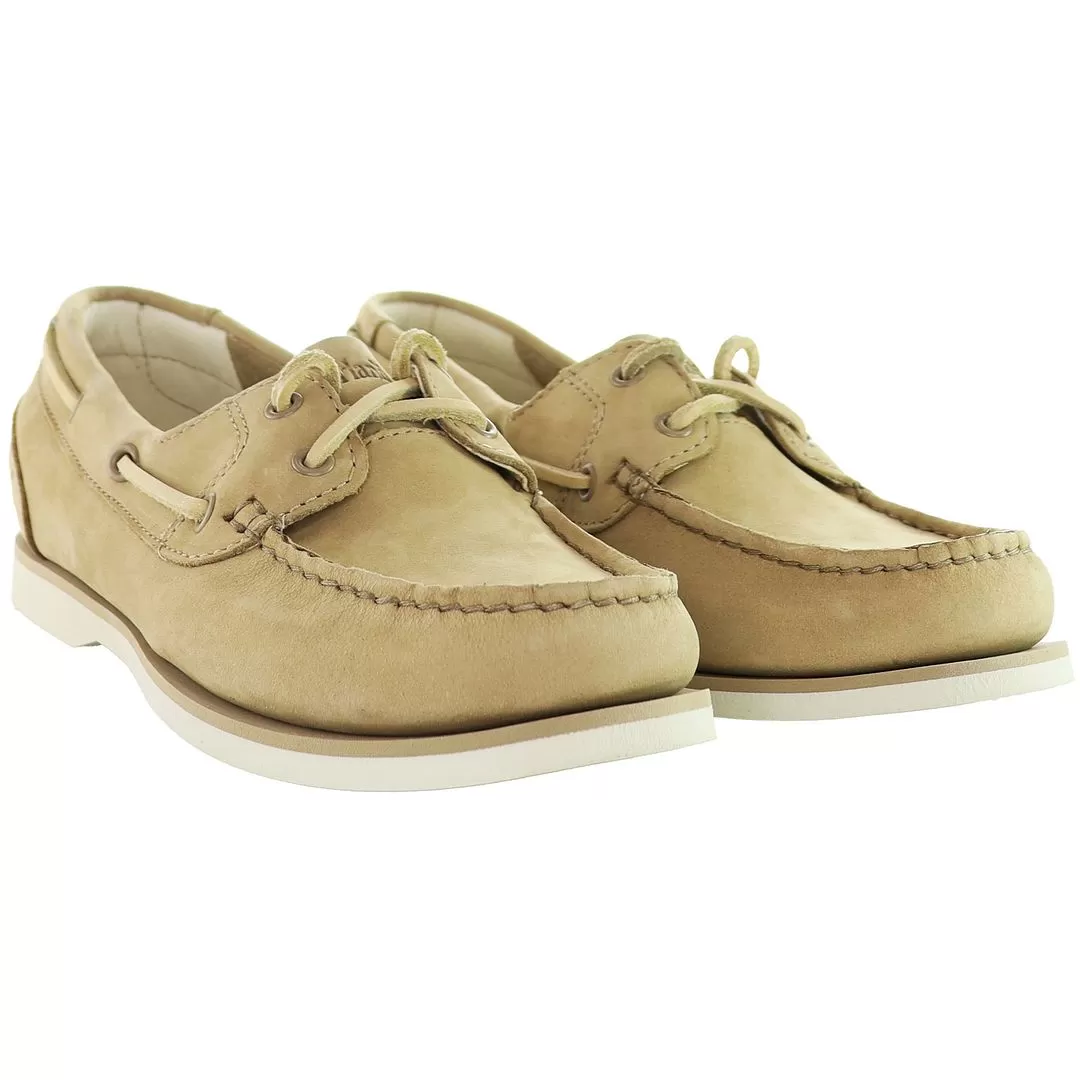 Timberland Classic Womens Beige Boat Shoes