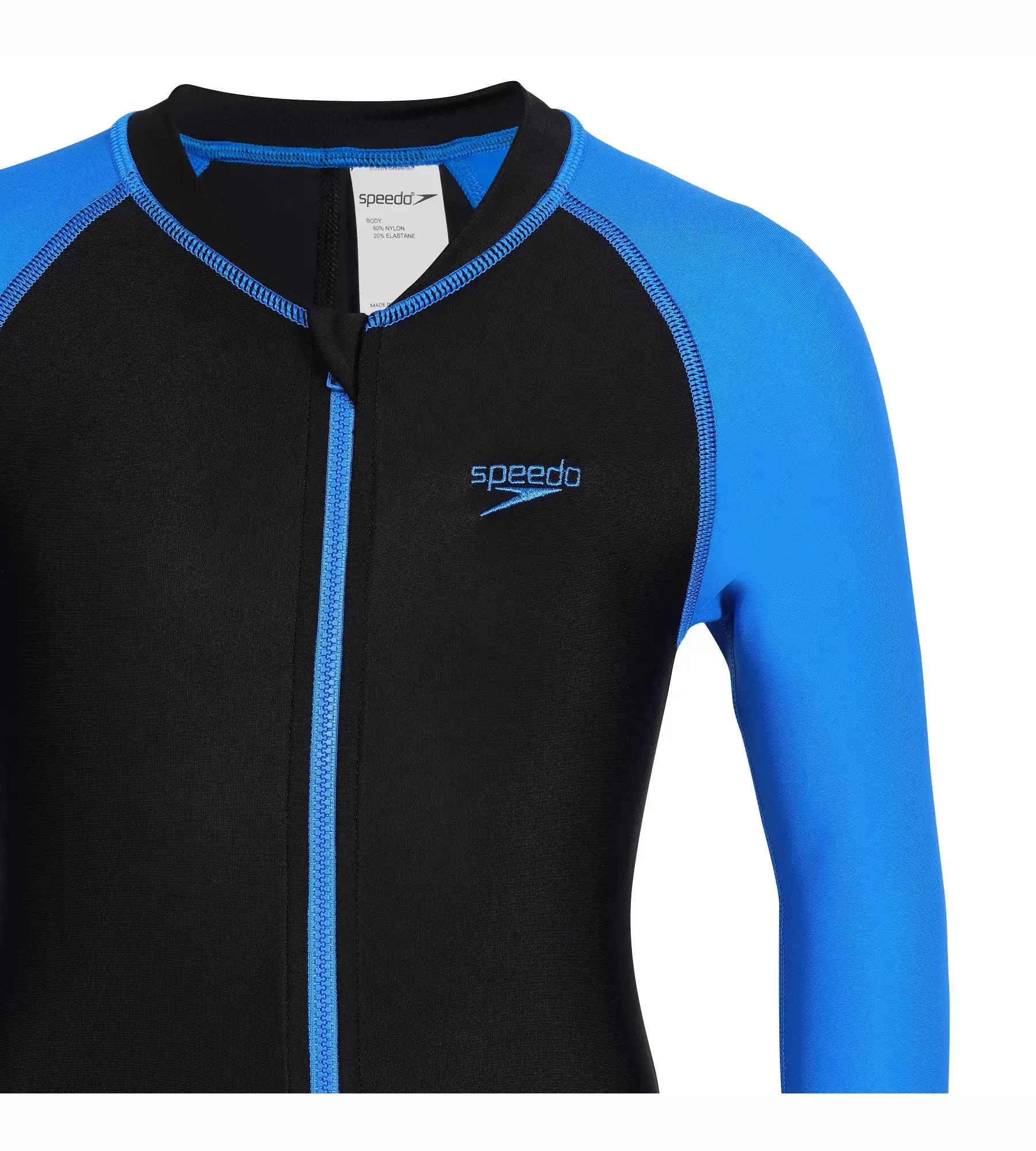 Tots Unisex Endurance All in one suit - Black & Bondi Blue