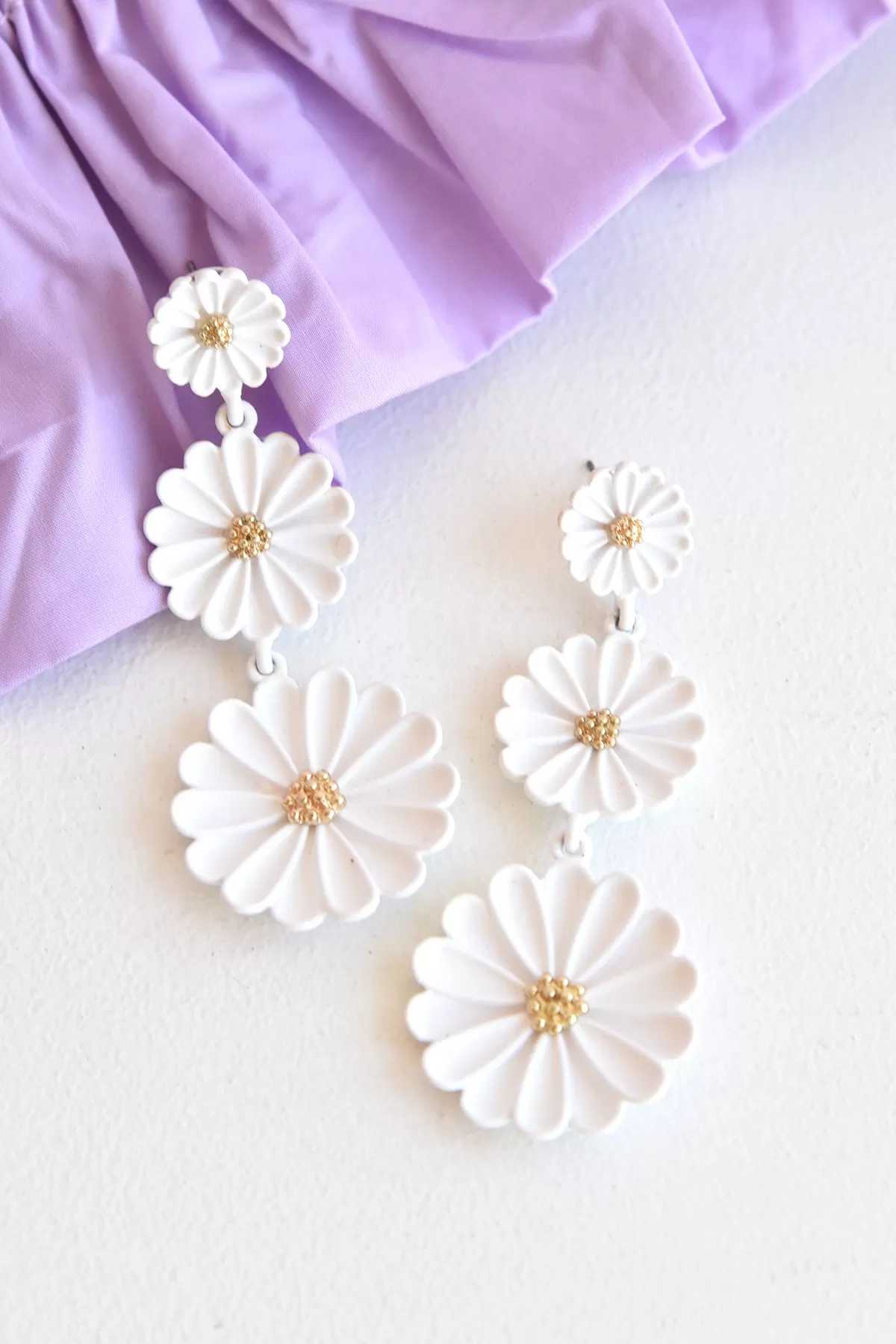 TRIPLE FLOWER EARRINGS