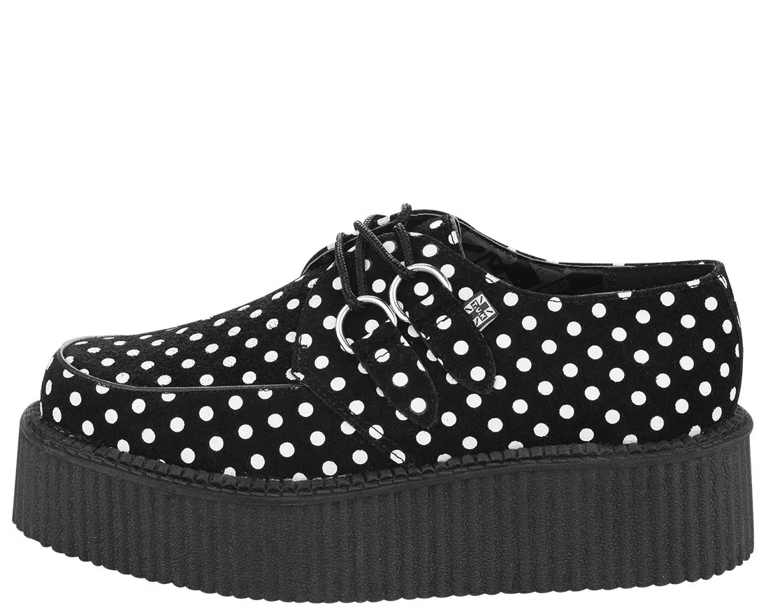 T.U.K BLACK/WHITE DOT ROUND VIVA MONDO CREEPER