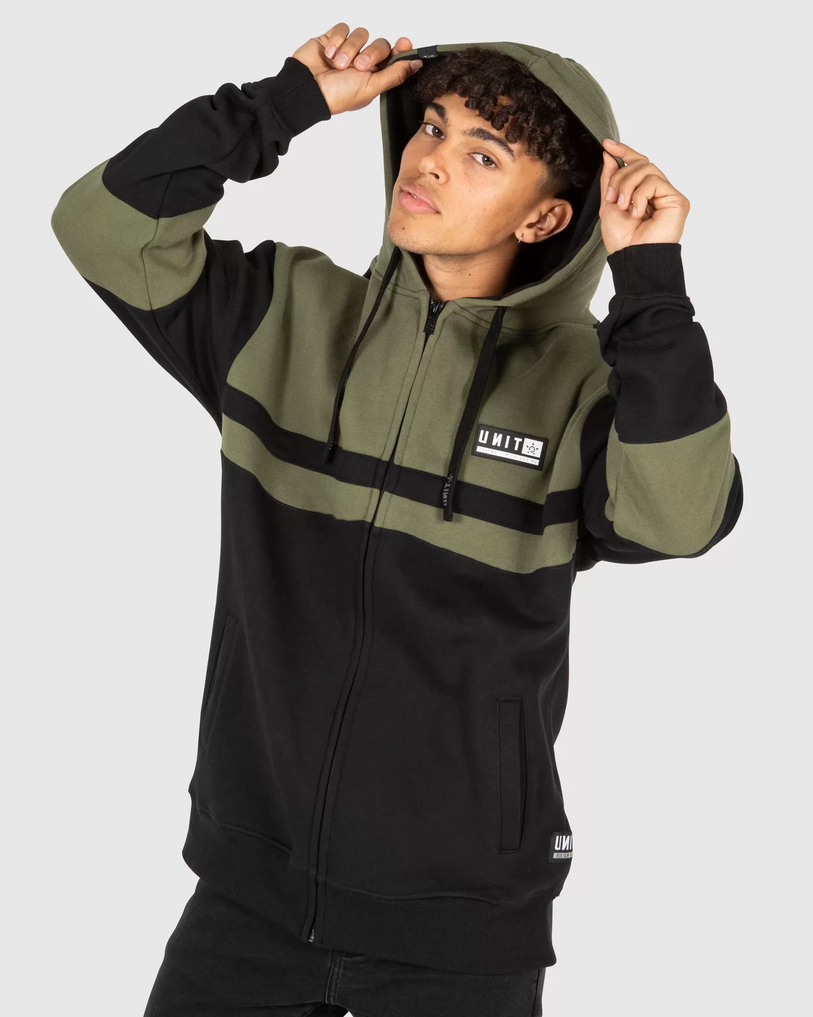 UNIT Plaza Mens Zip Thru Hoodie