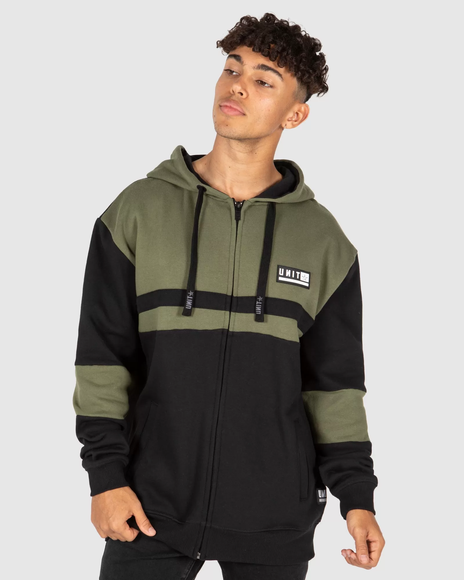 UNIT Plaza Mens Zip Thru Hoodie