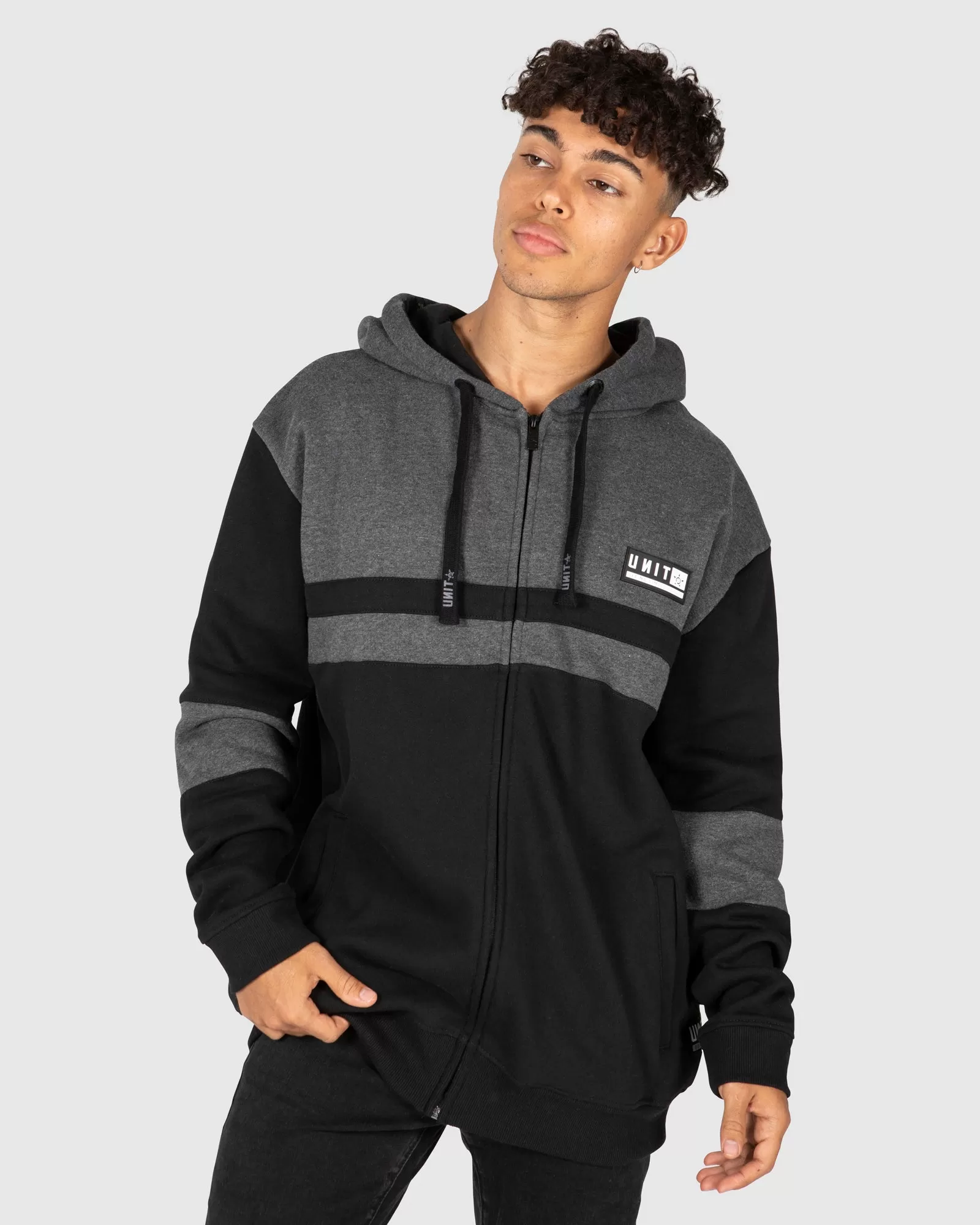 UNIT Plaza Mens Zip Thru Hoodie