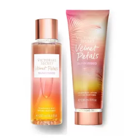 Victoria's Secret Velvet Petals Sunkissed Body Mist & Body Lotion 2-PACK