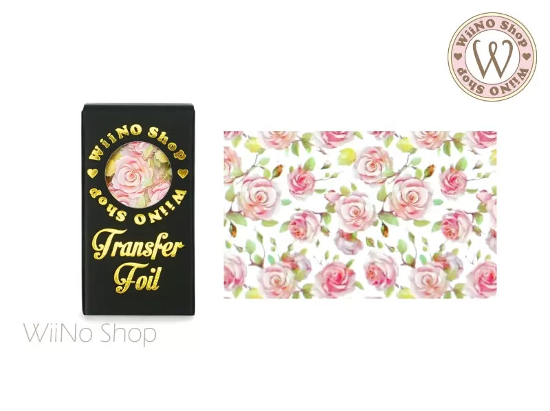 Vintage Flower Nail Transfer Foil (FL-V-03)