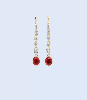 WA0909-MAROON-Women Earrings