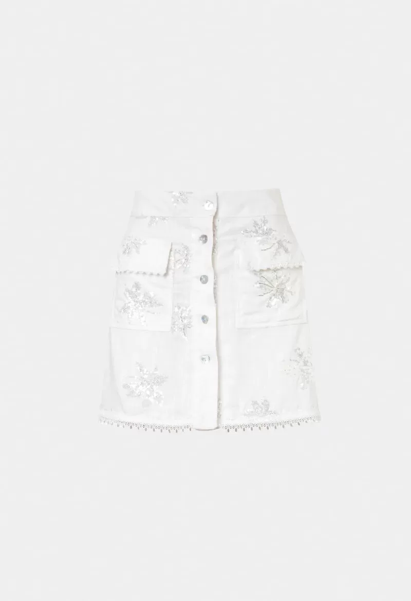 Waimari - Margot Skirt - White