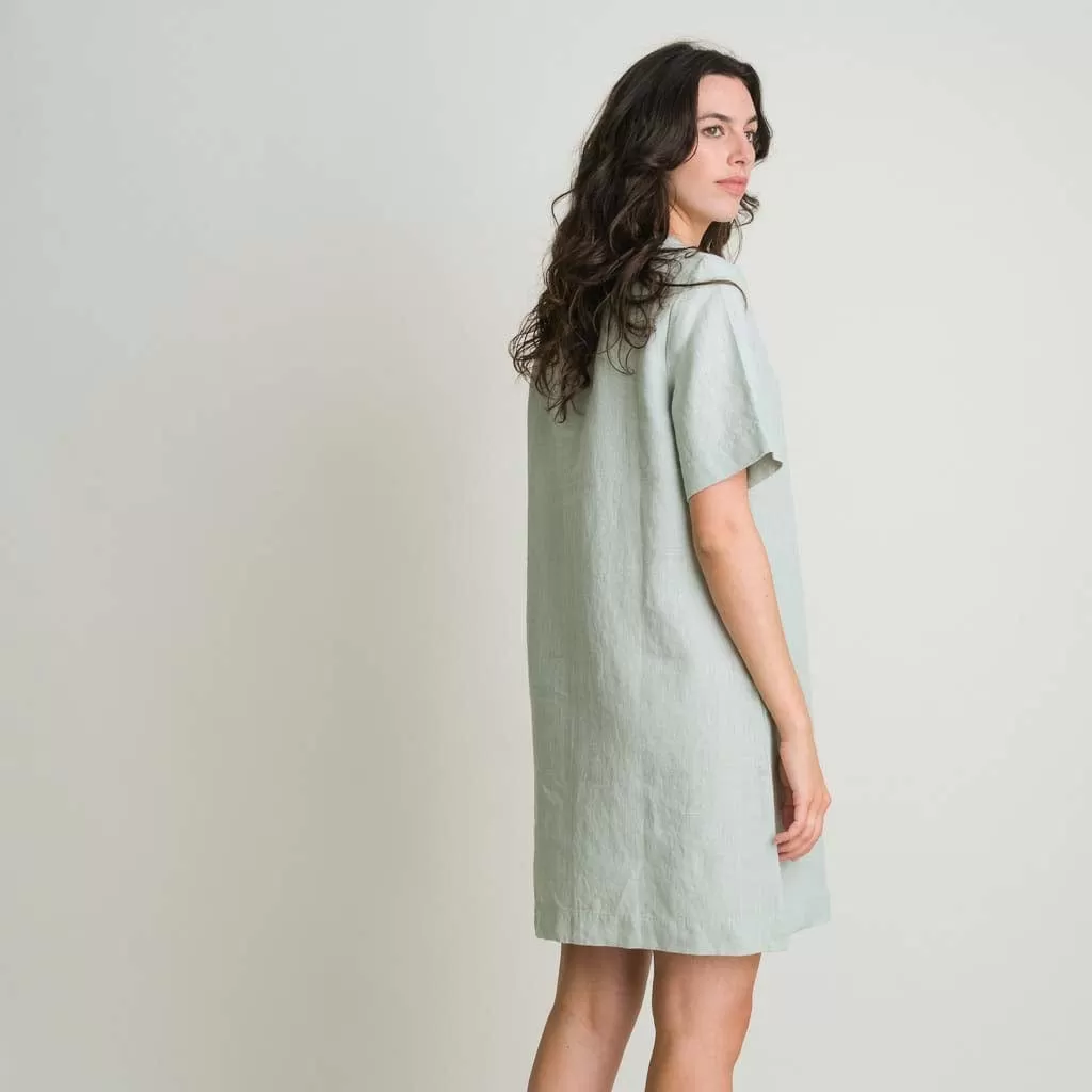 Wren Linen Summer Dress | Mint