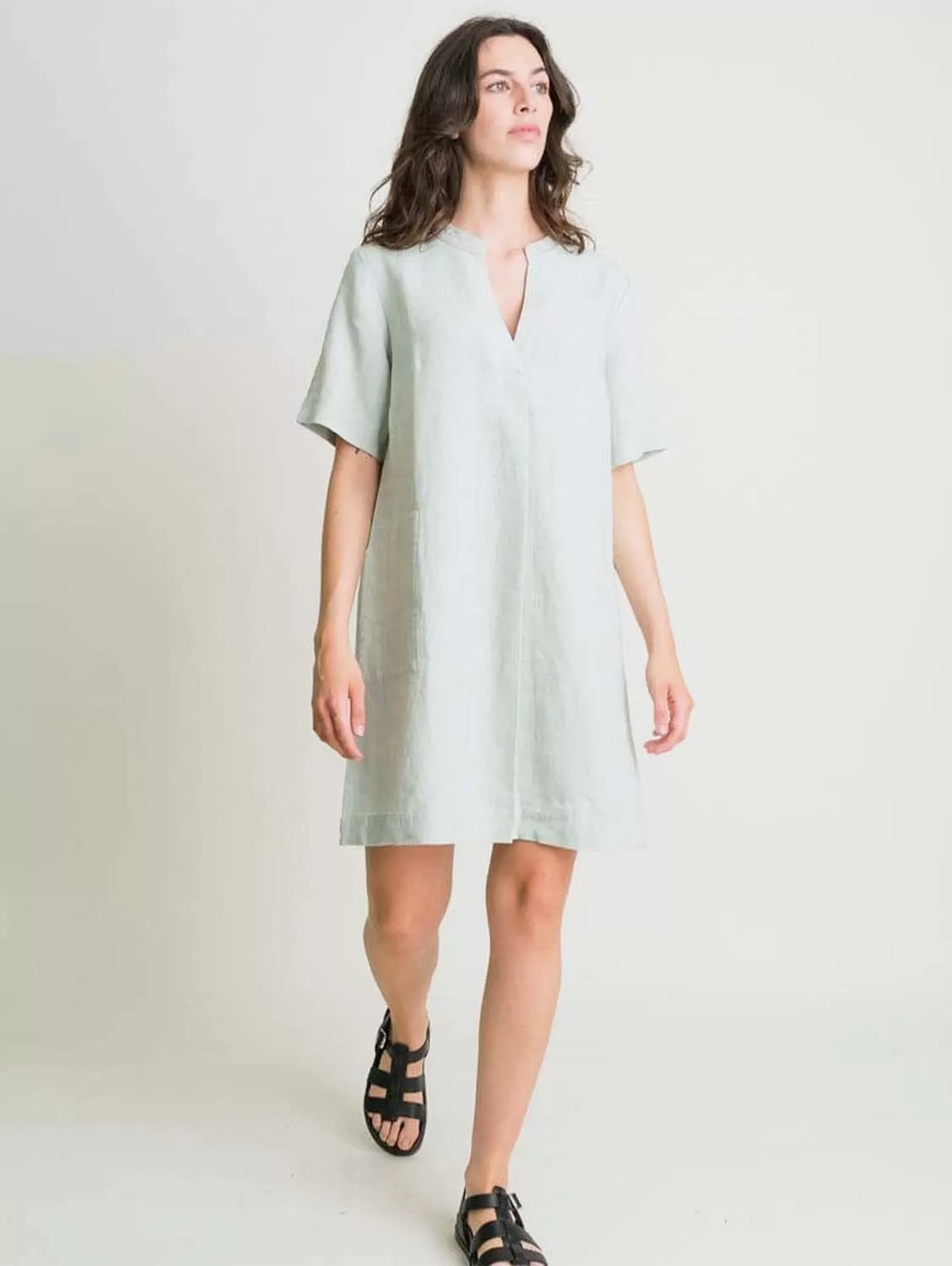 Wren Linen Summer Dress | Mint